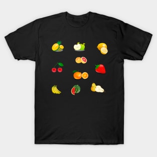 Mixed colourful Fruit - Graphic designs T-Shirt